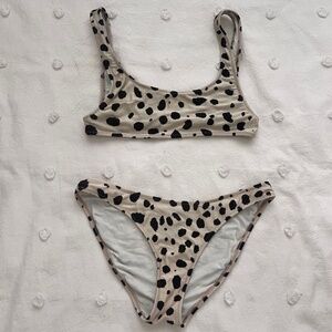 Triangl Swimwear Black and Tan Bikini